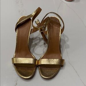 Tory Burch Shimmering Gold Sandals